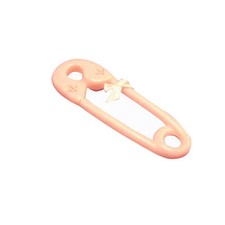 12 Large Diaper Pins Baby Shower Favor 4.5" long Pink