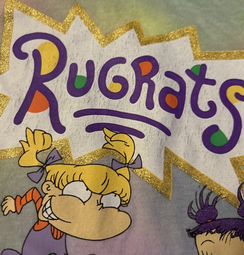 Nickelodeon Rugrats Tie-Dye Long Sleeve T-Shirt Size (S) Kids 6/7 Graphic - Picture 3 of 5