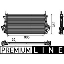 Ladeluftkühler MAHLE CI 191 000P für Saab Opel Chevrolet 9-5 Insignia A Malibu