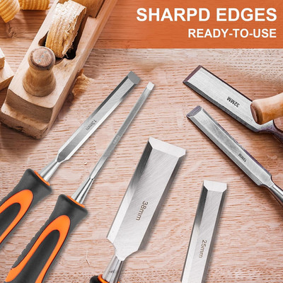 10 Pcs Wood Chisel Sets 6 Pcs Premium Wood Chisels Honing Guide Sharpening Stone