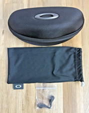 Oakley Black Sunglass Eyeglass Large Zipper Case Soft Case Nose Piece Set ONLY