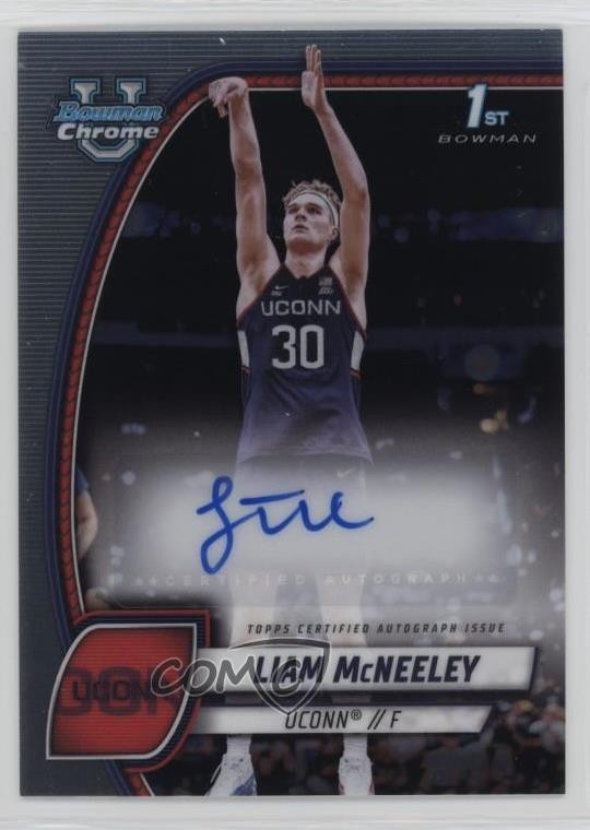 2024-25 Bowman U Chrome Auto Liam McNeeley #52 Auto