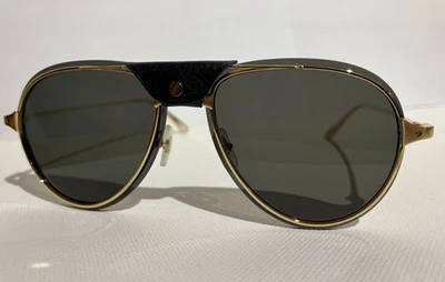 Cartier B89E36GT Aviator Sunglasses Gold Tone 140 2024 Model Excellent Condition - Bild 1 von 4
