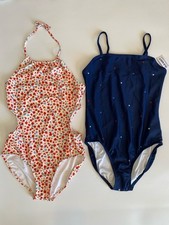 2 NEW Old NAVY Girls SWIMSUITS Size 14