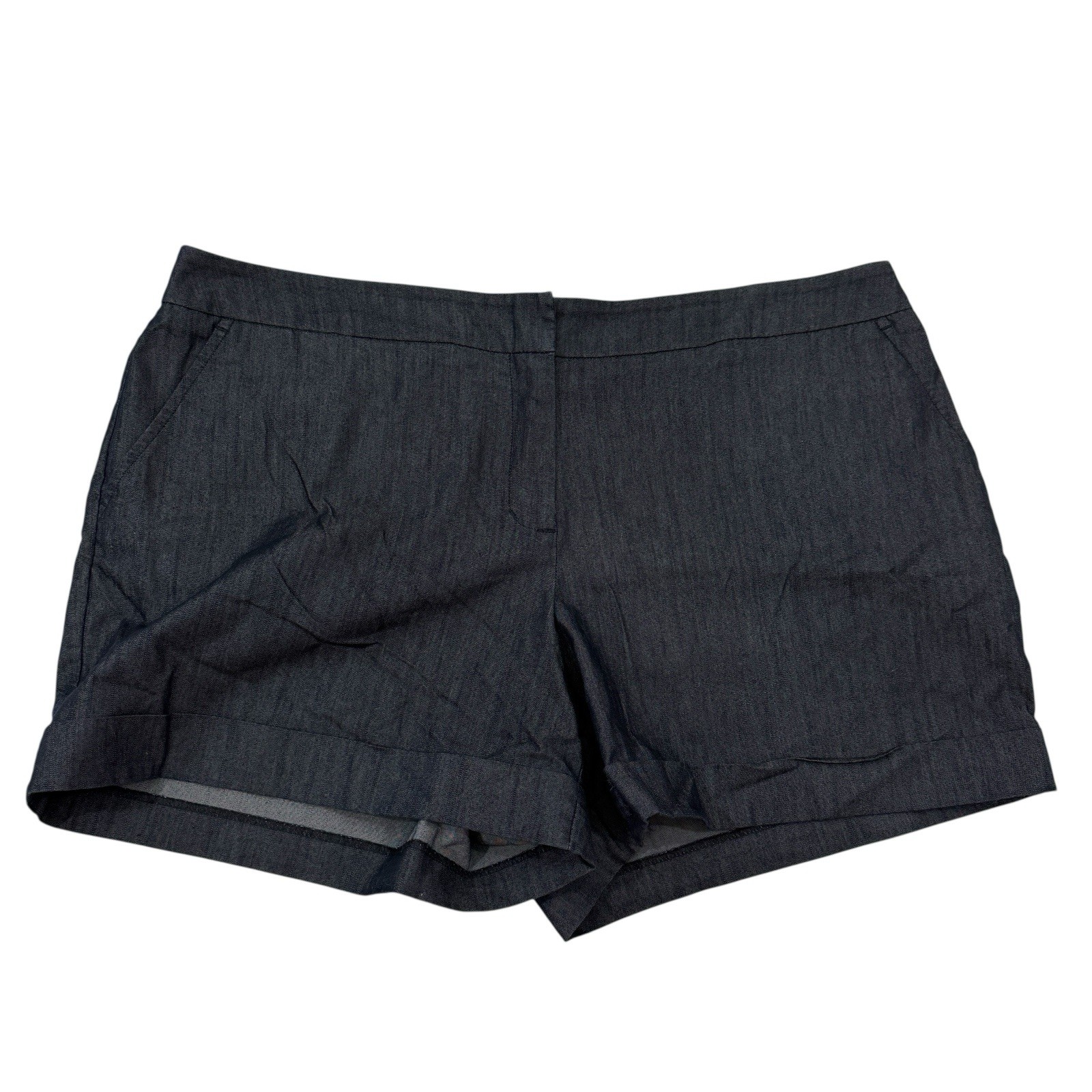 Apt. 9 Essentials Blue Chambray Like Shorts Cotto… - image 1