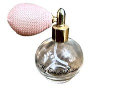 VINTAGE PINK PERFUME ATOMIZER GLASS BOTTLE MY EAU DE TOILETTE 1.7OZ 50ML ~EMPTY