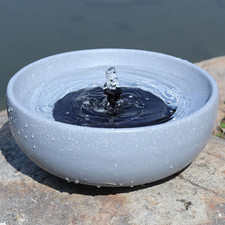 Solar Bird Bath,11.2" Solar Fountain Birdbaths for Outdoors,Bird Baths Bubbler,F