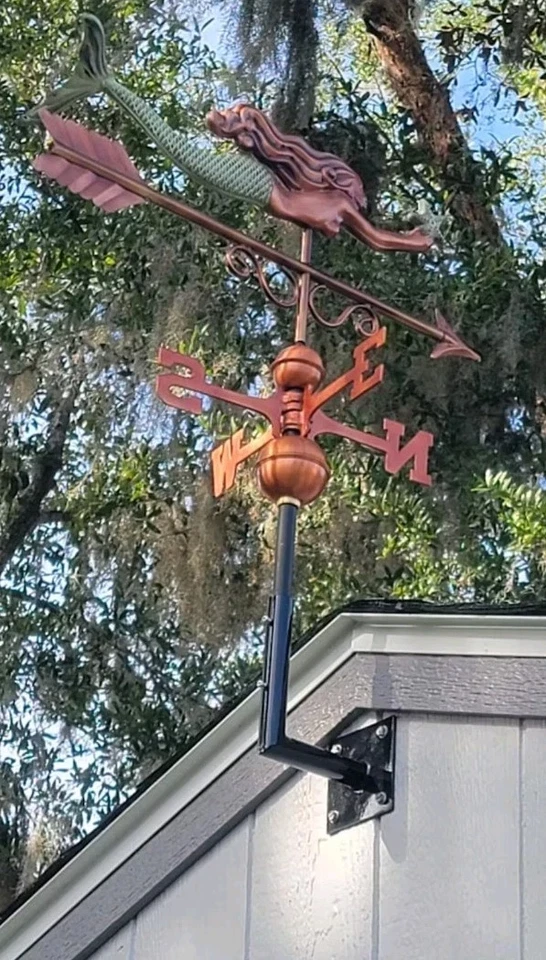 Montaje de techo de veleta de acero, ¡¡súper oferta!! Se adapta a STANDARD 3/4"" VARILLA negro Foto 2 de 4