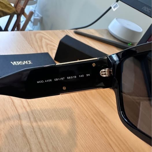 Versace VE4406 GB1/87 56mm Black/Dark Grey Sunglasses for Men. thumbnail 8