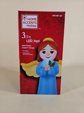 Home Accents Holiday 3.5 ft. LED Blue Angel Christmas AirBlown  Inflatable New