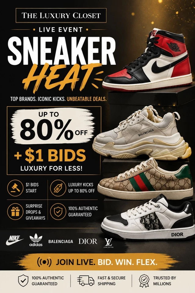 Sneaker Mania 👟 | Surprise Drops & $1 Bids