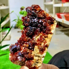 150G Natural red Sphalerite  Crystal Mineral Specimen/Jiangxi