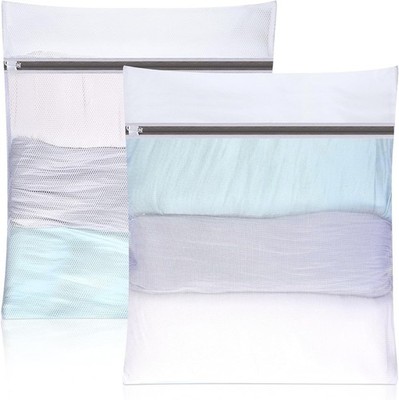 Pack of 2 Laundry Net for Washing Machine, 50 x 60 cm Laundry Bag, Washing Ba...