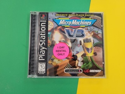 Micro Machines V3 (Sony PlayStation 1, 1997) - Case And Manual Cover Only