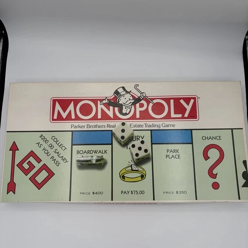 VINTAGE Monopoly 1985 COMPLETE Classic Board Game Parker Brothers 80's