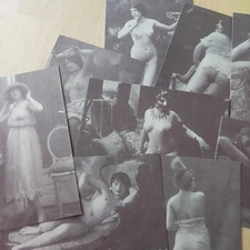Lotto 11 Cartoline Francesi Anni '30 Nudo Artistico-Erotiche Non Viaggiate