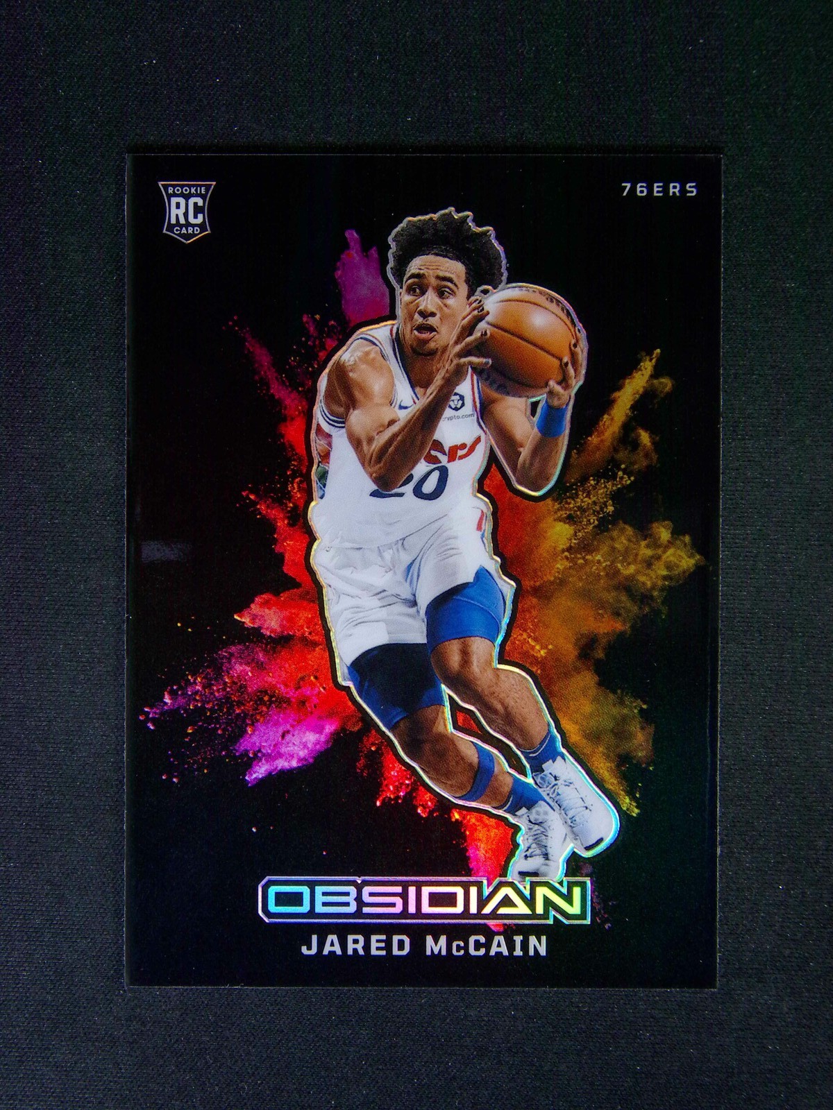 2024-25 Panini Obsidian Jared Mccain #19 RC Black Color Blast Case Hit SSP