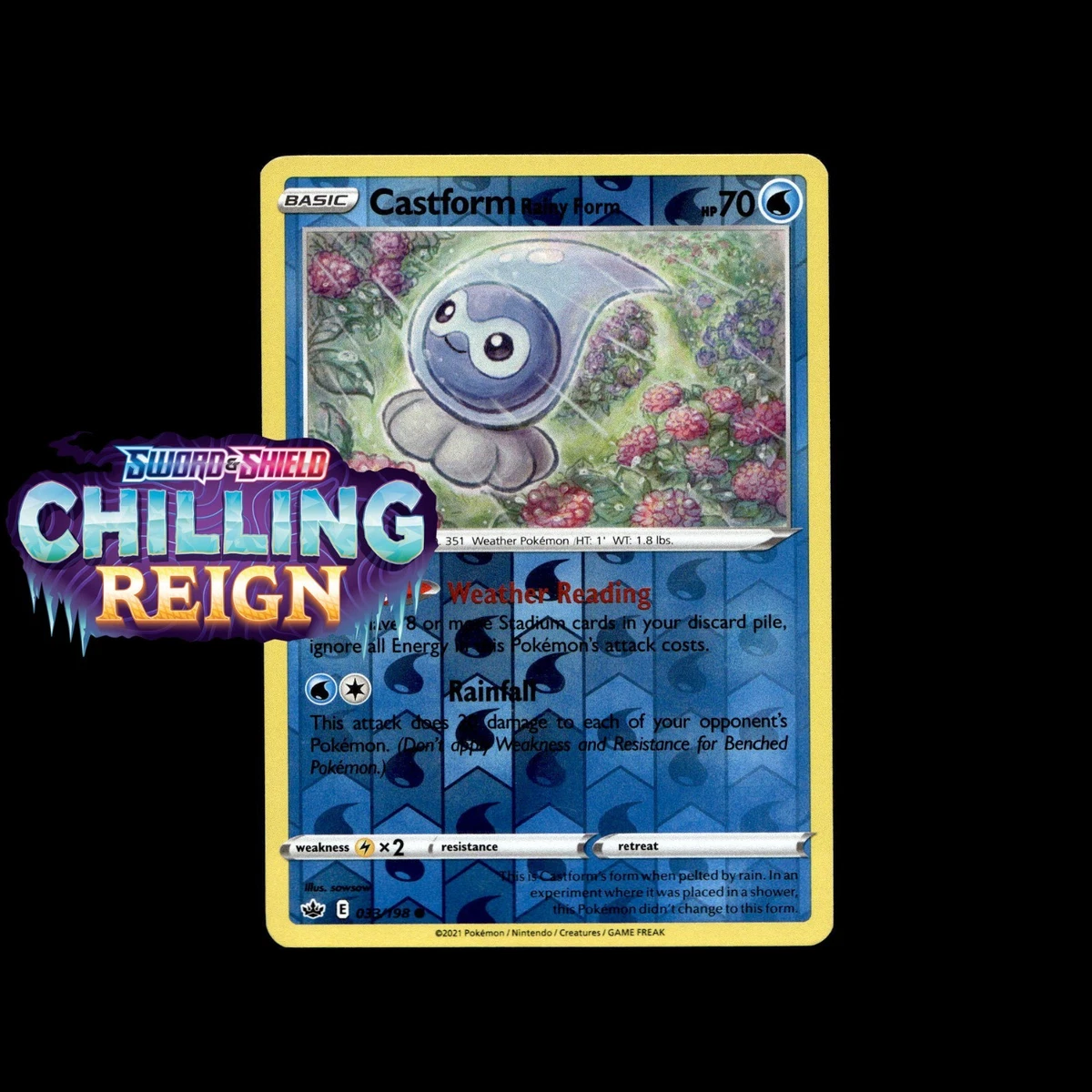castform rainy form pokemon card value Castform Rainy Form Pokémon TCG Cards for sale