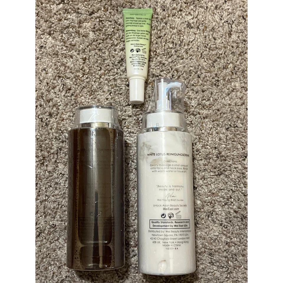 (3) WEI EAST White Lotus Cleanser & Toner & Eyes Alive NEW - Image 3 of 3