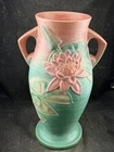 Roseville Water Lily 85 -18 Vase LARGE! Antique Art Pottery Excellent condition