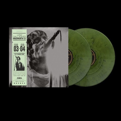 PREORDER LIAM GALLAGHER LIVE AT KNEBWORTH LTD ED GREEN MARBLE RARE INC Rep Tic - Picture 3 of 3