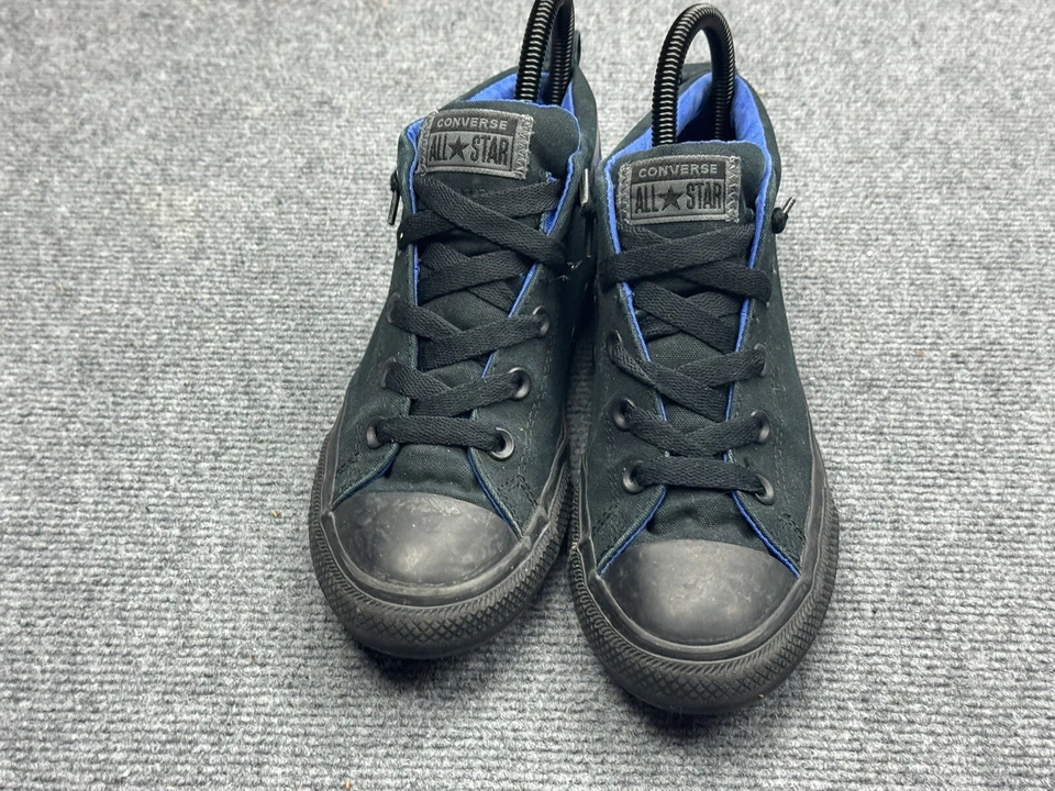 Zapato All Star Chuck Taylor Unisex Junior Talla 4 Negro Azul Informal 660865F Foto 2 de 4