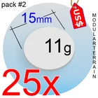 25x 2mm Clear Acrylic 15mm Round Base Warhammer 40K Age Of Sigmar AOS Infinity