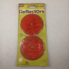 NOS Vintage Hy-Ko Red Nail On Reflectors CDRF-5 Brilliant Unbreakable Plastic