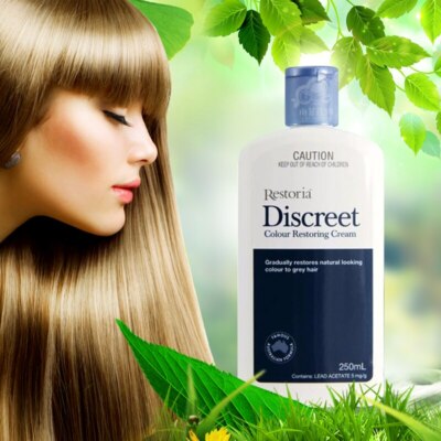6 x Restoria Discreet Hair Colour Restoring Cream Natural Looking
