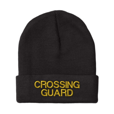 Beanies for Men Crossing Guard B Embroidery Winter Hats Women Acrylic Skull Cap