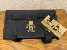 Top Performance Groomer Scissor Tool Holder Soft Fabric Roll-Up Organizer, Black