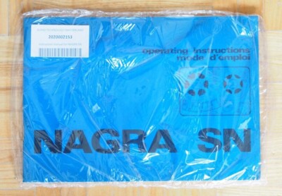 1 x Nagra SNS _ SNN Manual _ New and Original Item # 2020002153 ! RAR ! TOP # 2