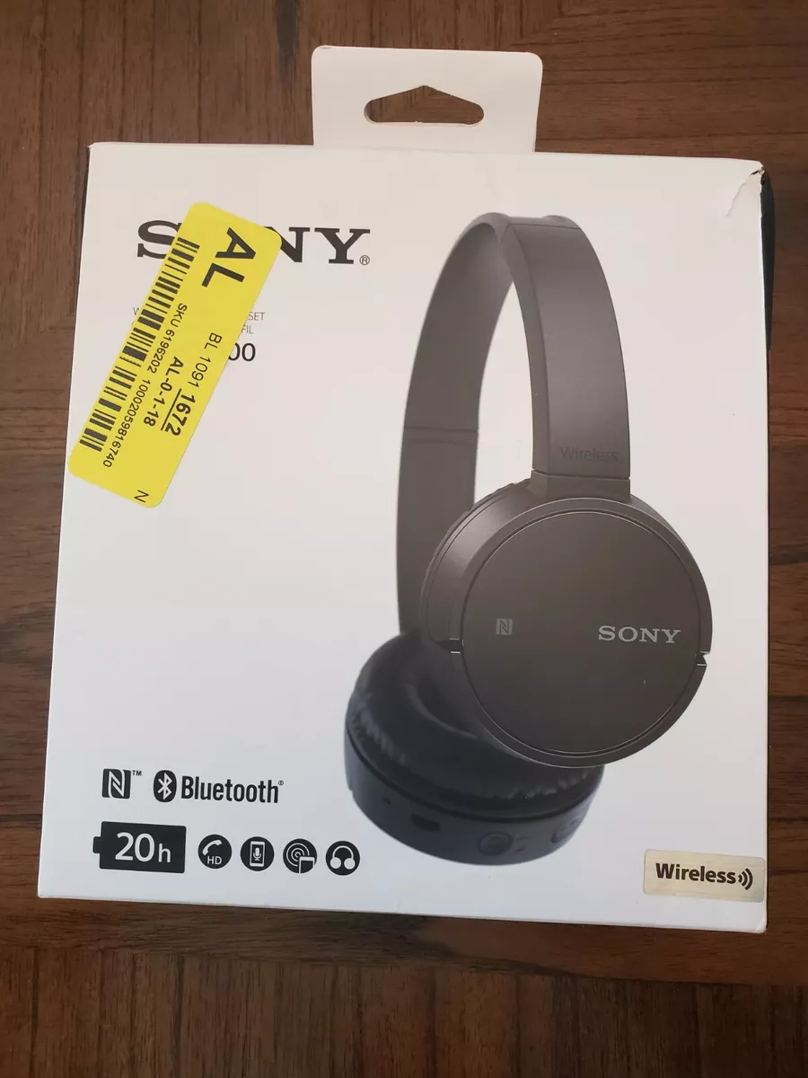 Sony WH CH500 Wireless Stereo On Ear Bluetooth Headphones Black