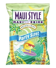 Maui Style Maui Onion Flavored Kettle Chips 14.5oz Bag Party Size x1