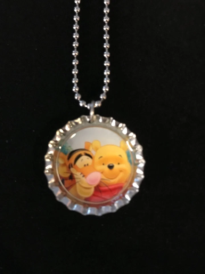 Винни-Пух / ожерелья /6 вечеринки одолжений / подарок / день рождения / ожерелье / Иа - Изображение 2 из 4