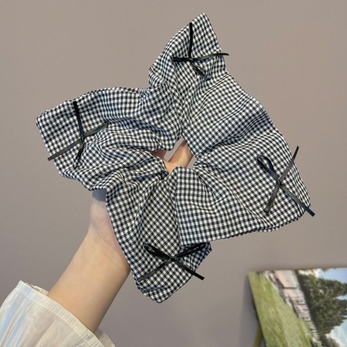 Bowknot Hair Rings Plaids Hair Ropes Cute Hair Accessories Women Girl - Picture 7 of 12