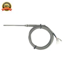 RTD PT100 Temperature Sensor Stainless Steel Probe with PVC Cable 