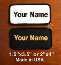 Custom Embroidered Patch Embroidery patch Name Tag  Motorcycle Biker Badge 