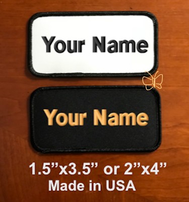 Custom Embroidered Patch Embroidery patch Name Tag  Motorcycle Biker Badge 