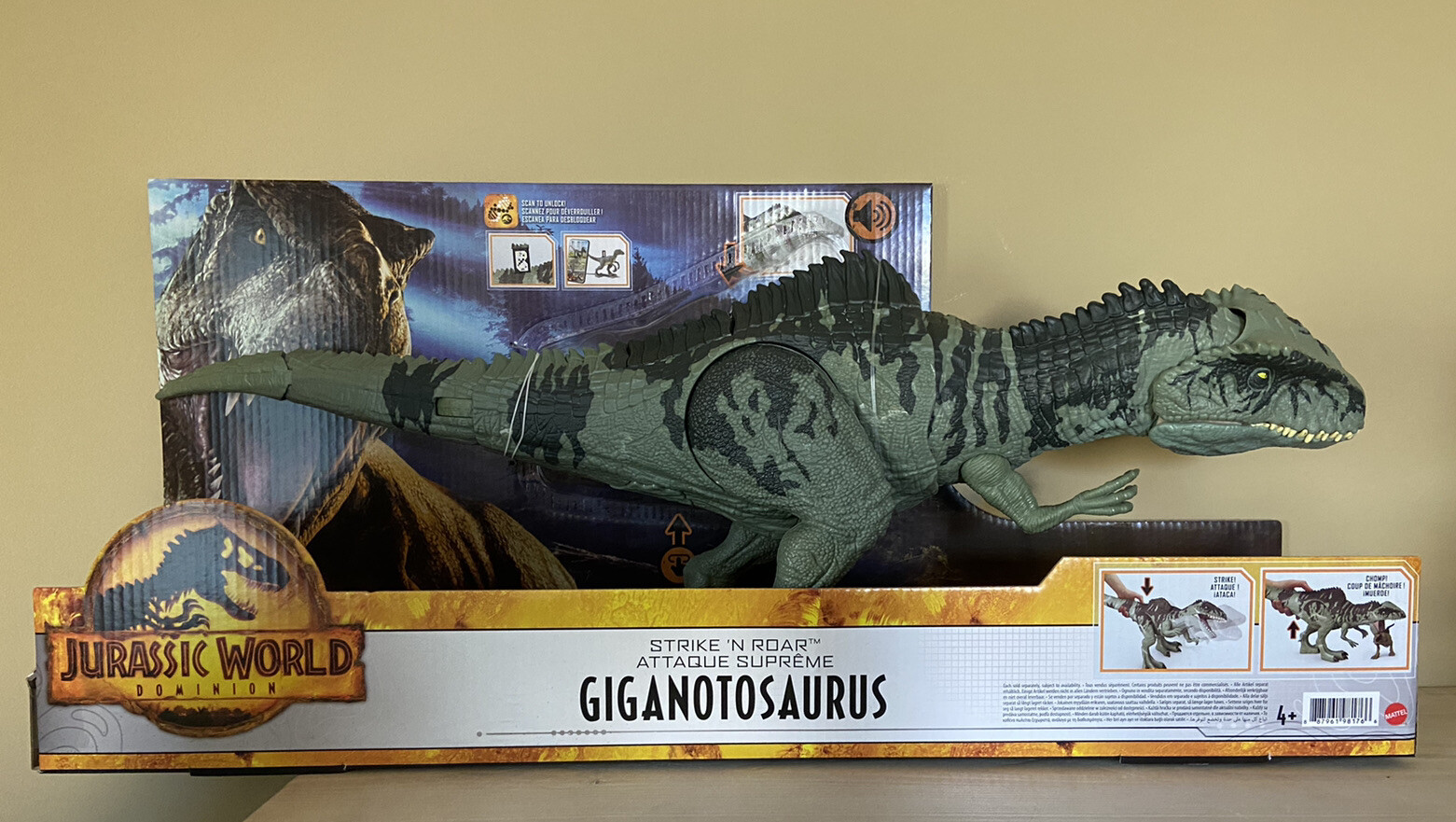 Mattel Jurassic World Dominion Giganotosaurus Strike Roar Giant