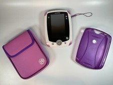 LeapFrog LeapPad with Purple Case Kids Learning Games Tablet FOR PARTS /UNTESTED