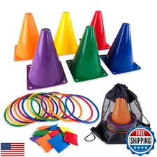 Super Z Outlet 30 Piece Carnival Outdoor Fair Tossing Games Toy Party Set wit