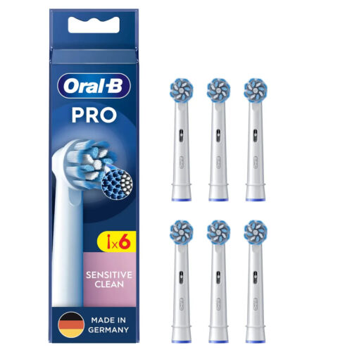 Oral-B PRO Sensitive Clean Aufsteckbürsten - 6 Stück, X-förmig - Version 2023 - Bild 1 von 6