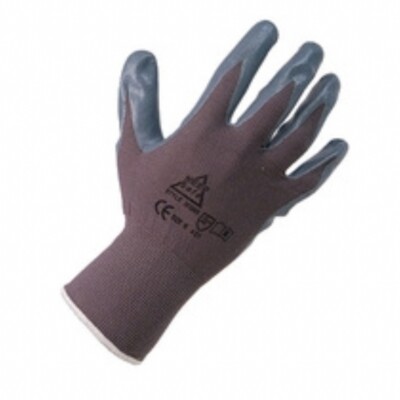 12 PAIR, KEEP SAFE NITRILE FOAM PALM COATED SEAMLESS GLOVES,SIZE 8 MEDIUM,BLUE