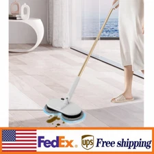 for Floor Cleaning Dual Spinning Scrubber Cordless Electric Mop Spin Mops NEW