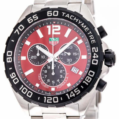 TAG Heuer Formula 1 Chronograph Red dial 43mm CAZ101AN.BA0842 | eBay