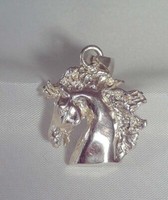 AnhäNger Aus Silber Mit Pferdekopf Und DazugehöRigem Halsband Luce