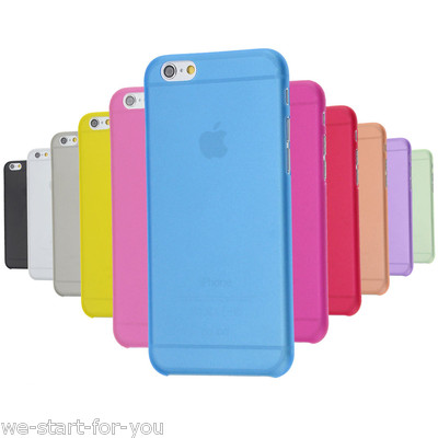 2x iPhone 6 / 6s Ultra-Slim Hard Case+Folie Schutz Hülle Cover Bumper Tasche 11