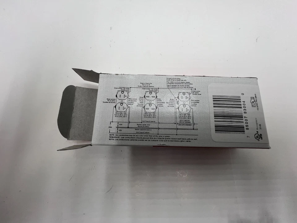 (Pack of 10) Pass and Seymour legrand 8300-HRED Duplex Receptable 20A, 125V Red - Image 3 of 4