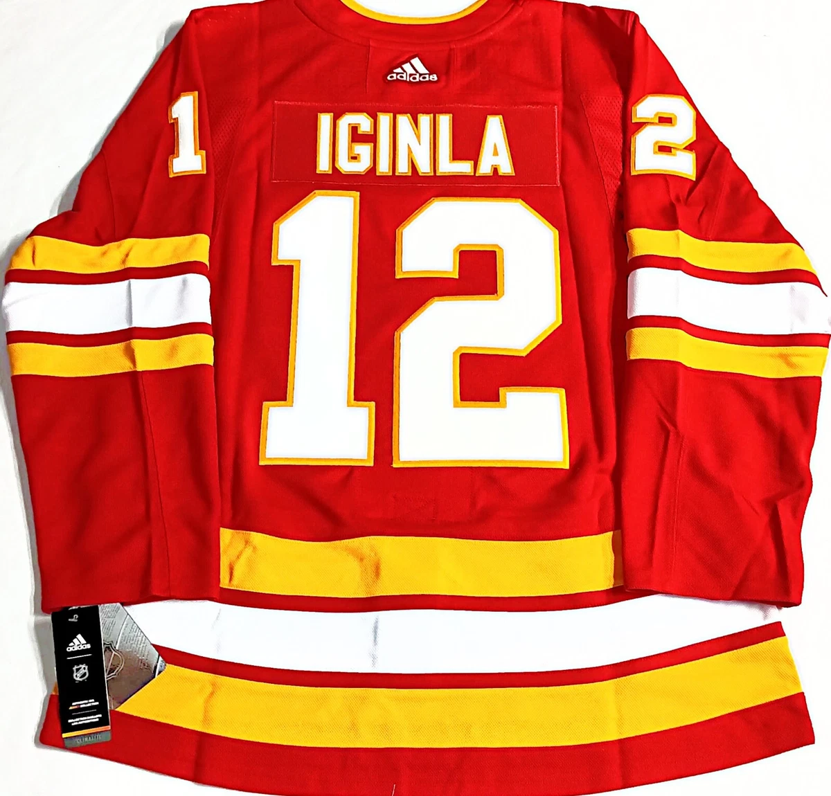 Jarome Iginla SIgned Calgary Flames Red Hockey Jersey